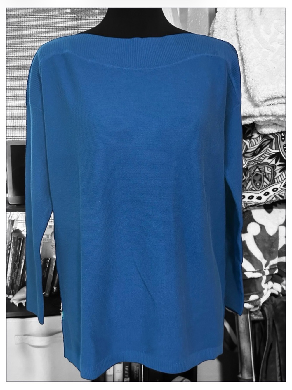 J. Jill Sapphire Blue Sweater- Lightweight Women's M